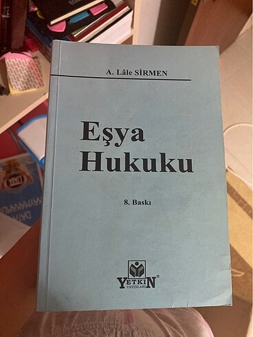 Eşya hukuku lale Sirmen