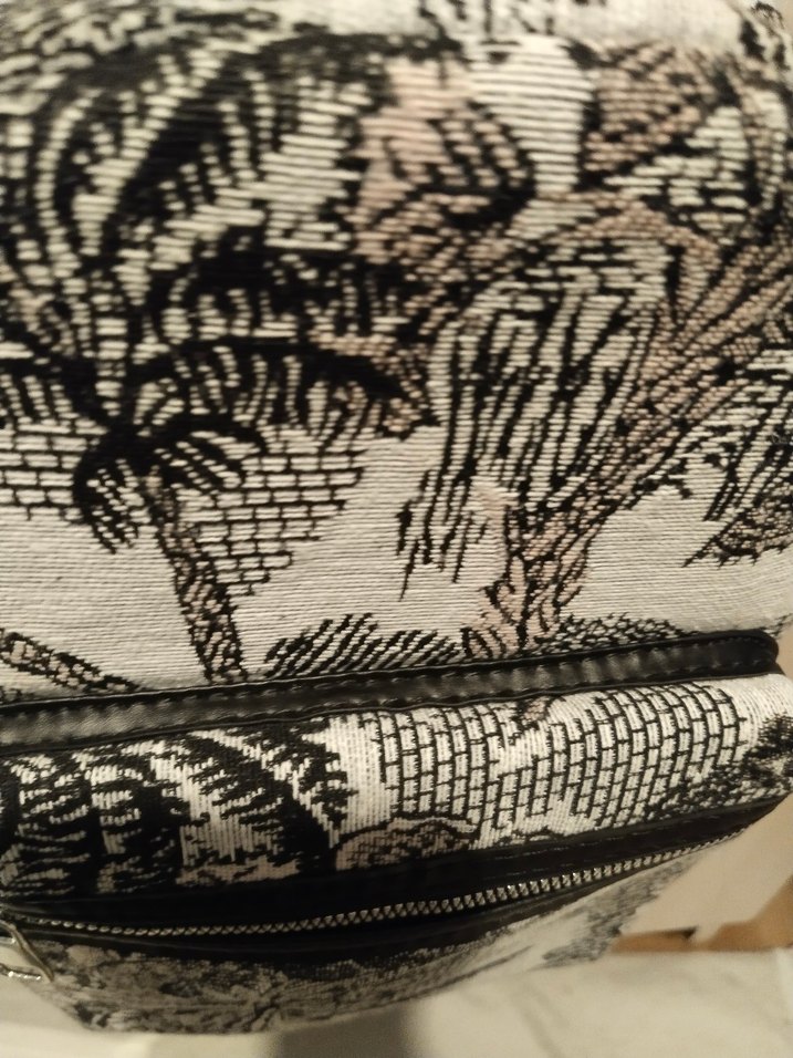 Gri Baskılı Kadın Sırt Çantası - Görsel 3