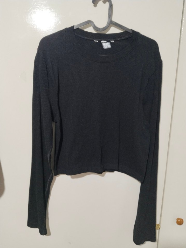 Uzun Kollu Siyah  Kadın üst - Görsel 5