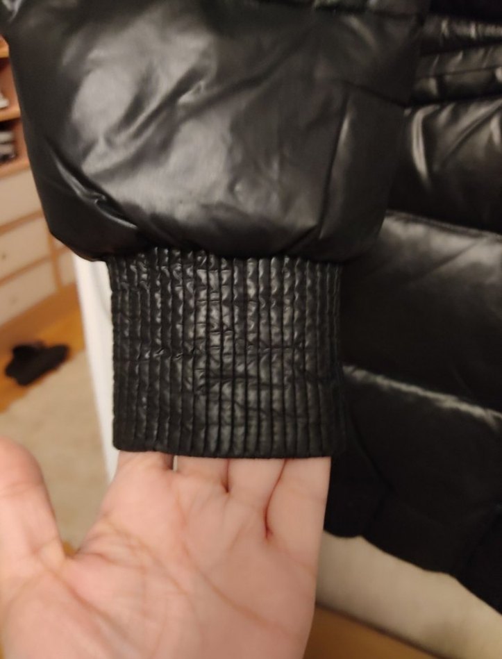 Siyah mont  Kadın Kışlık Mont - Görsel 4