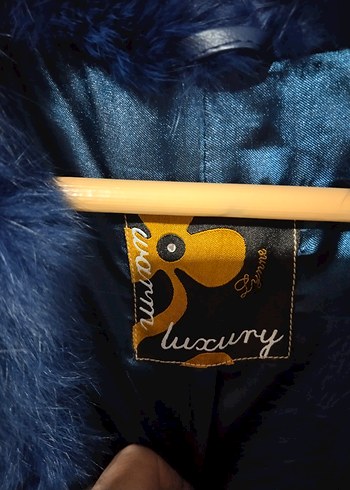 Kürk Detaylı Mavi Kadın Yelek - Görsel 3