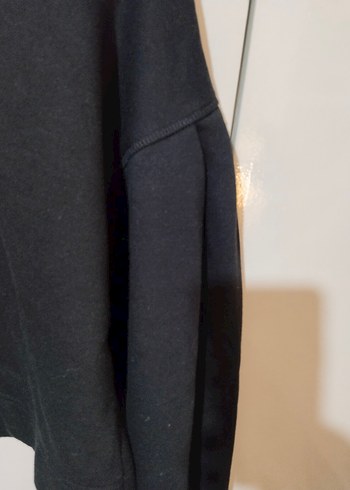 Siyah Kadın Salaş Sweatshirt - Görsel 6