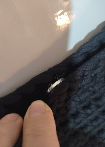 Siyah Örgü Kadın Çanta - Görsel 4