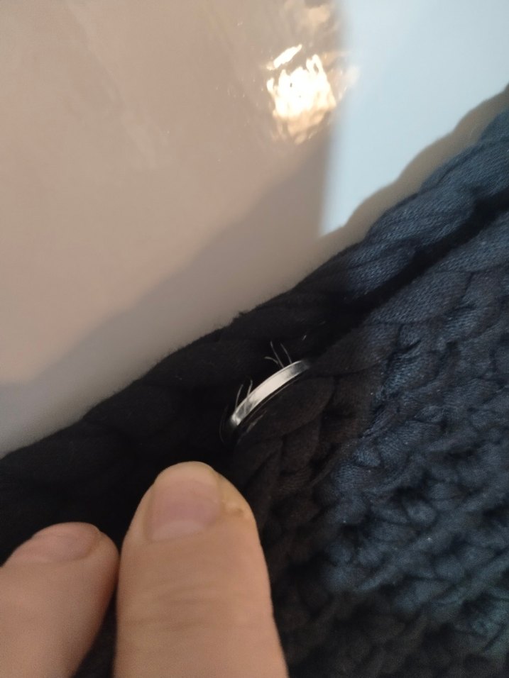 Siyah Örgü Kadın Çanta - Görsel 4