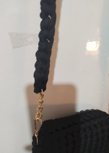 Siyah Örgü Kadın Çanta - Görsel 4