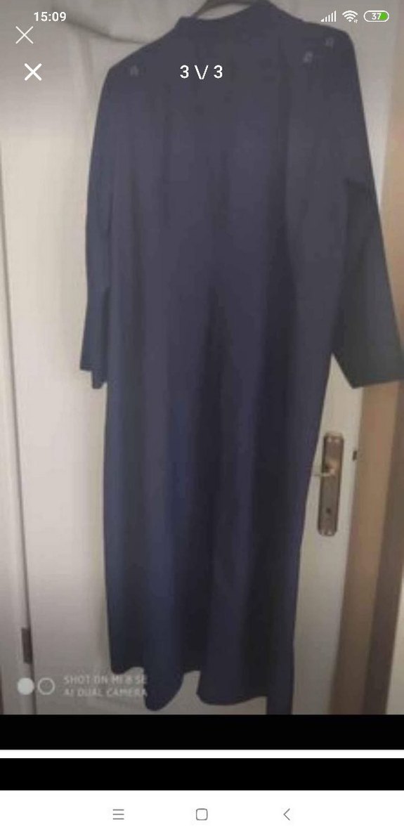 Lacivert Uzun Kollu Kadın pardüs 54 beden - Görsel 3