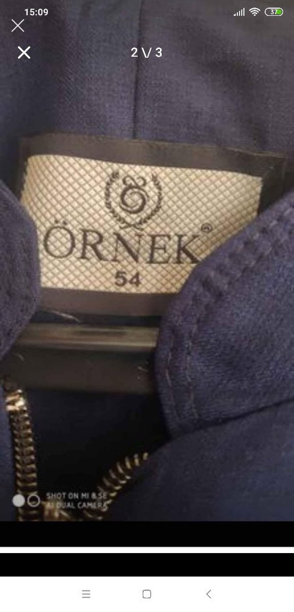 Lacivert Uzun Kollu Kadın pardüs 54 beden - Görsel 2