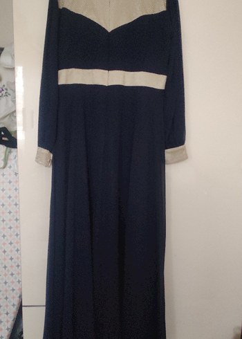 Nakış Detaylı Lacivert Uzun Abiye abiye - Görsel 2