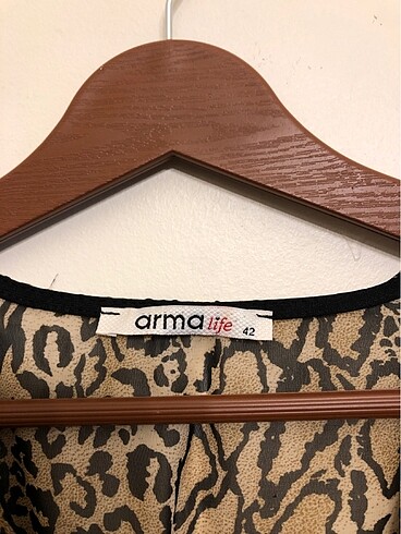 Armalife Leopar şifon bluz