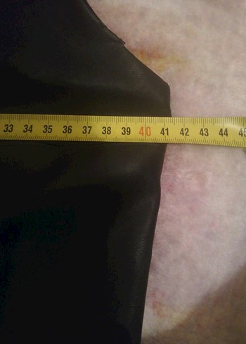 Siyah Kadın Deri elbise - Görsel 6