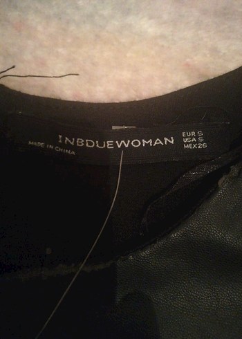 Siyah Kadın Deri elbise - Görsel 2