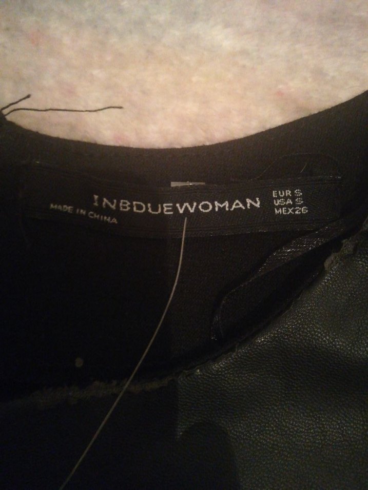 Siyah Kadın Deri elbise - Görsel 2