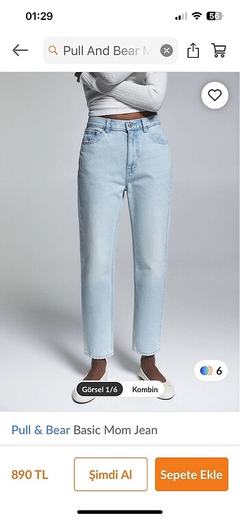 Pull and bear mom jean