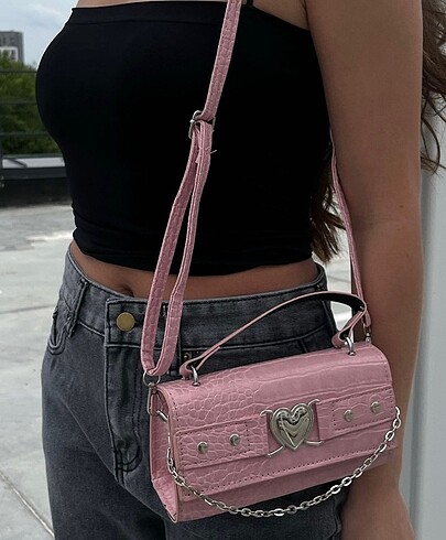 İthal lolita pembe çanta