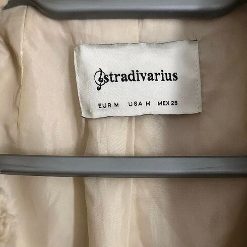 m Beden camel Renk Stradivarius peluş kaban