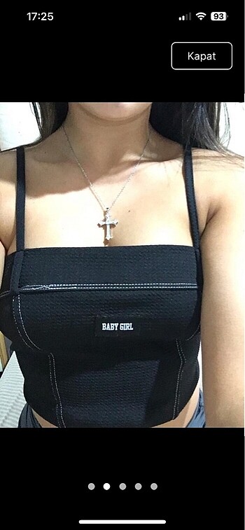 Bershka Y2k ithal crop