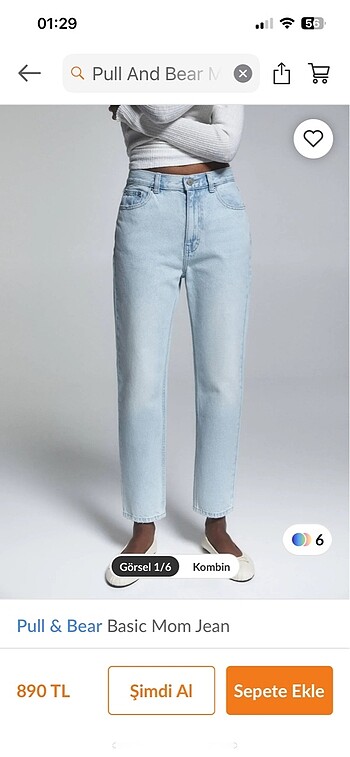 Pull and bear straight kot