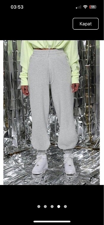 Bershka Fineapple gri eşofman