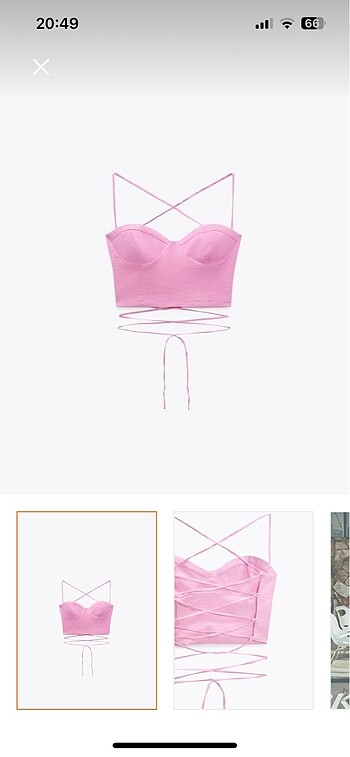 Zara pembe bustiyer