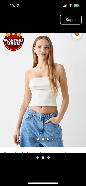 Etiketli bershka saten bustiyer