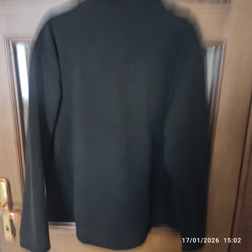 Siyah Fermuarlı Erkek Polar Sweatshirt - Görsel 2