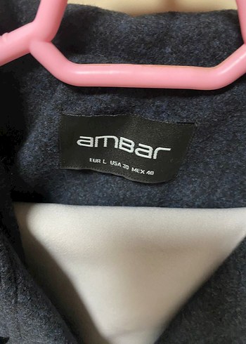 Kemerli lajivert Kadın Kaban - Görsel 3