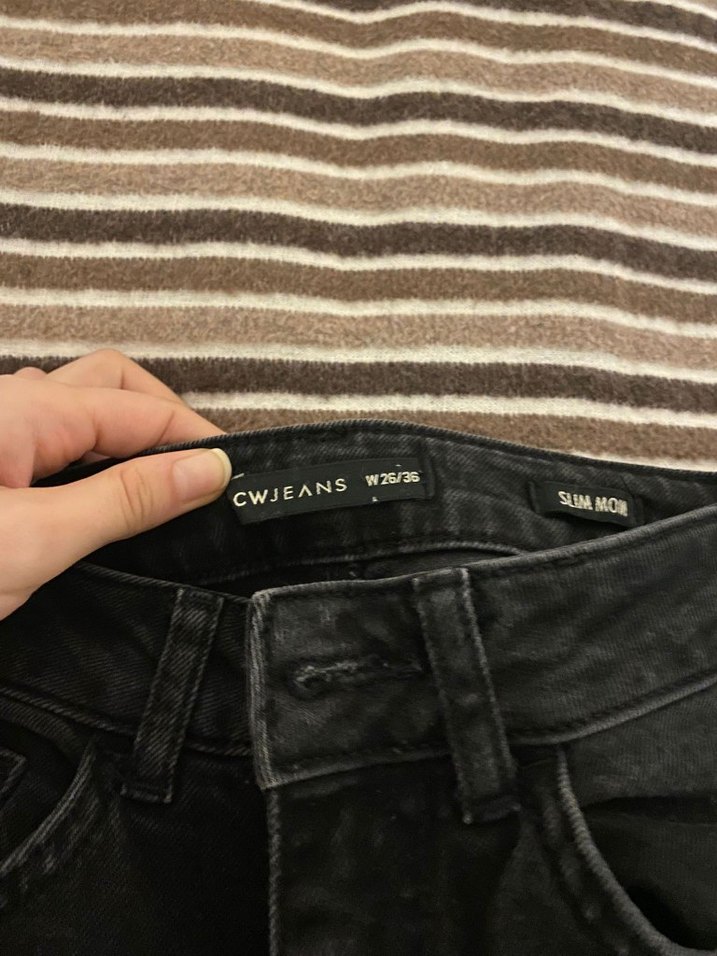 Siyah Kadın Kot Pantolon - Görsel 3