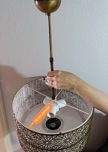 Bronz Renkli Sarkıt Lamba ve abajurlar - Görsel 3