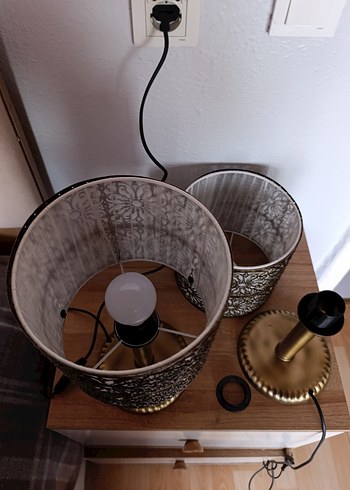 Bronz Renkli Sarkıt Lamba ve abajurlar - Görsel 11