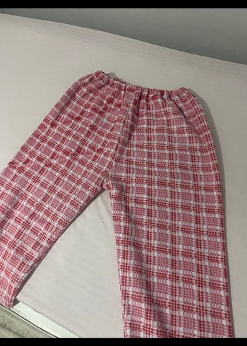 Yün EkoseliKırmızı Pijama Takımı - Görsel 5