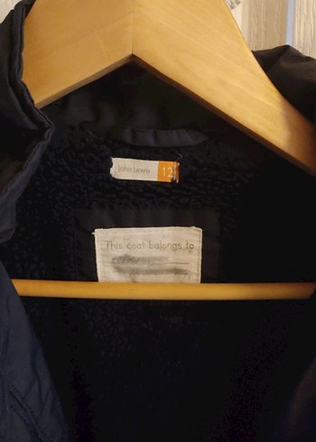 John Lewis 12 Yaş Erkek Çocuk Kürklü Kapşonlu Lacivert Kaban - Görsel 6