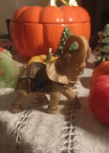 Açık Deve Rengi Fil Figürü - Görsel 2