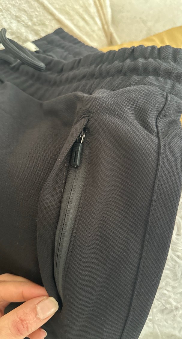 Fermuarlı Siyah Erkek Eşofman Altı - Görsel 3