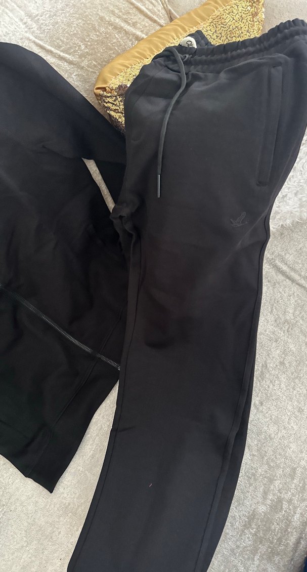 Fermuarlı Siyah Erkek Eşofman Altı - Görsel 5