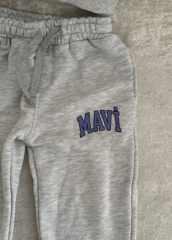 Mavi Gri Sweatshirt ve Eşofman Takımı - Görsel 3