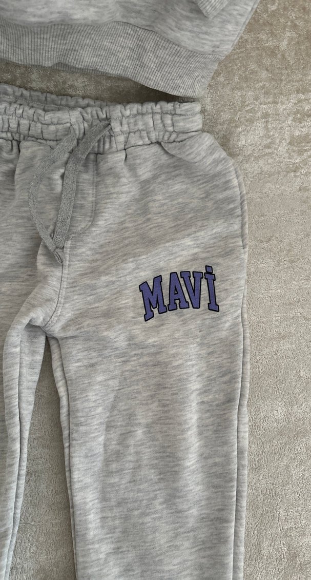 Mavi Gri Sweatshirt ve Eşofman Takımı - Görsel 3