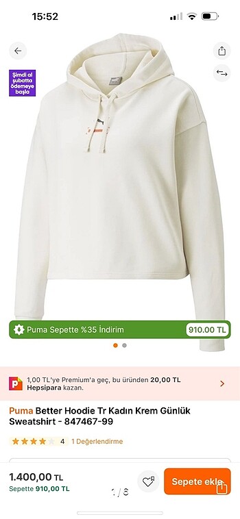 Puma orjina sweatshirt