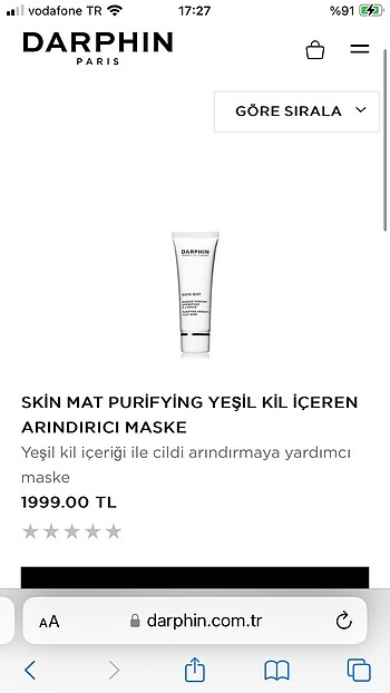 Darphin kil maskesi