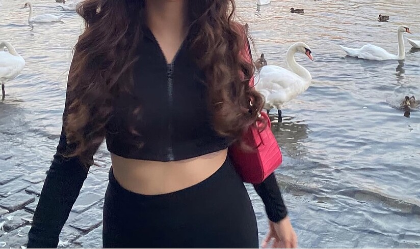 Fermuarlı crop