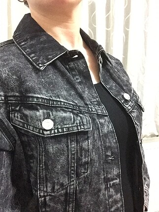 s Beden siyah Renk H&M yeni etiketli kot ceket