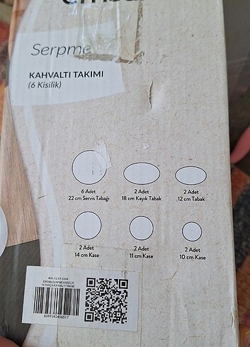  Beden beyaz Renk Kahvaltı takımı 
