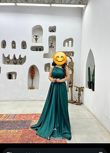 Tek omuz saten abiye