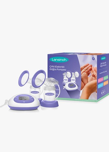 Lansinoh  Elektrikli Göğüs Süt Pompası Mor - Görsel 2