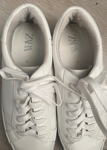 Beyaz Minimalist Kadın Sneaker - Görsel 5