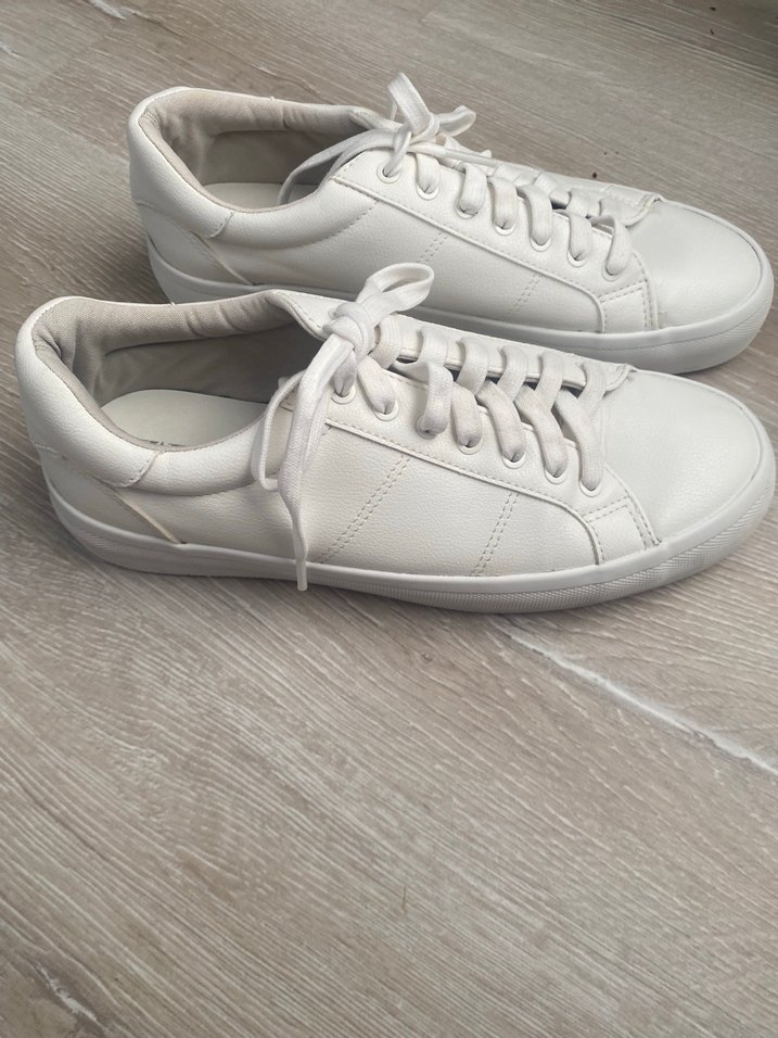 Beyaz Minimalist Kadın Sneaker - Görsel 4