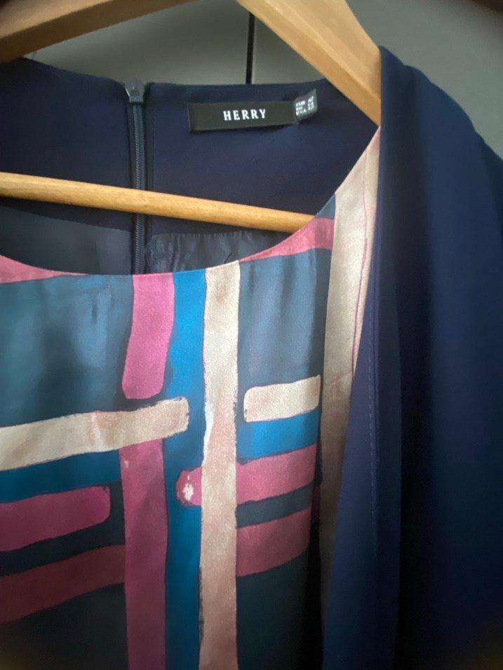 Kadın Çok Renkli Uzun Drapeli Kaban - Görsel 3