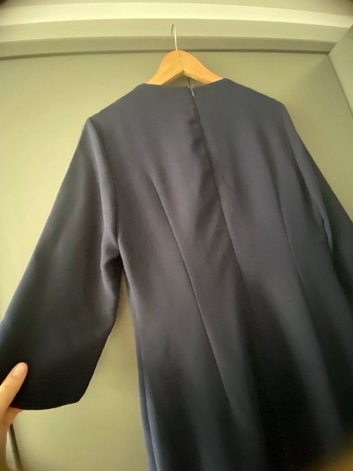 Kadın Çok Renkli Uzun Drapeli Kaban - Görsel 4