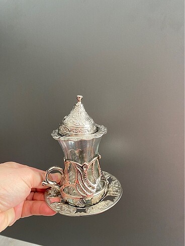 Çay bardağı gümüş - Görsel 4