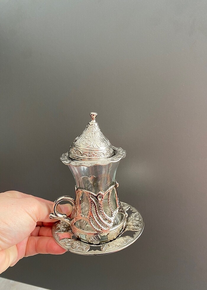 Çay bardağı gümüş - Görsel 4