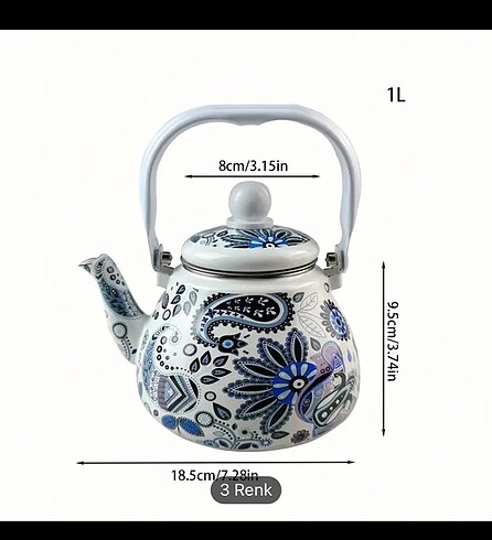 Eski nostalji çaydanlık - Görsel 2